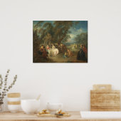 Fête Champêtre - Jean-Baptiste Pater Fine Art Poster (Keuken)