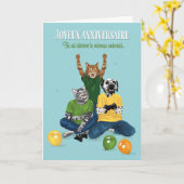 Fête d'anniversaire jeu vidéo Dalmatiens et chats Kaart (Gele Bloem)