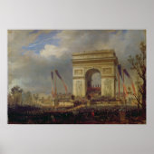 Fete de la Fraternite bij de Arc de Triomphe Poster (Voorkant)