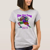 Fete Des Fous Mardi Gras 2019, voeg tekst toe T-shirt (Voorkant)