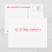 fête des mères briefkaart (Voorkant / Achterkant)