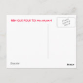 fête des mères briefkaart (Achterkant)