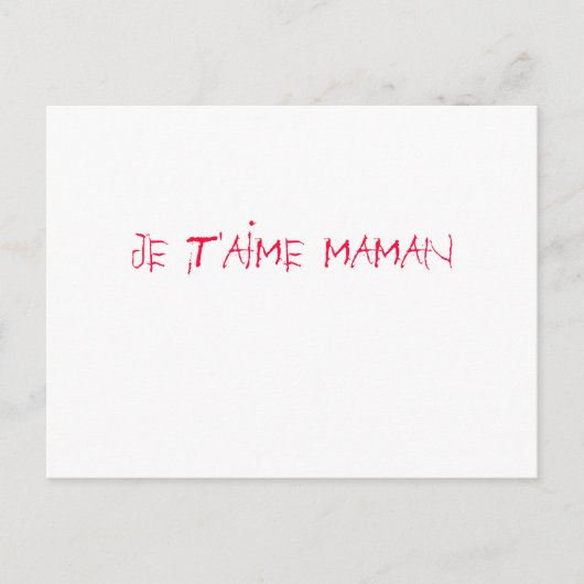 fête des mères briefkaart (Voorkant)