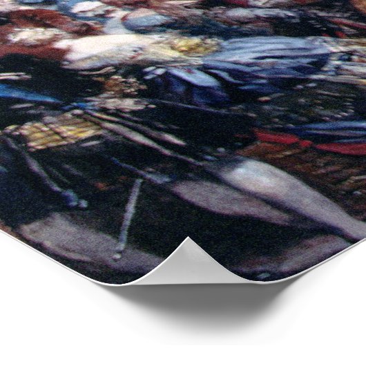 Fete in het Chateau de Versailles Poster (Hoek)