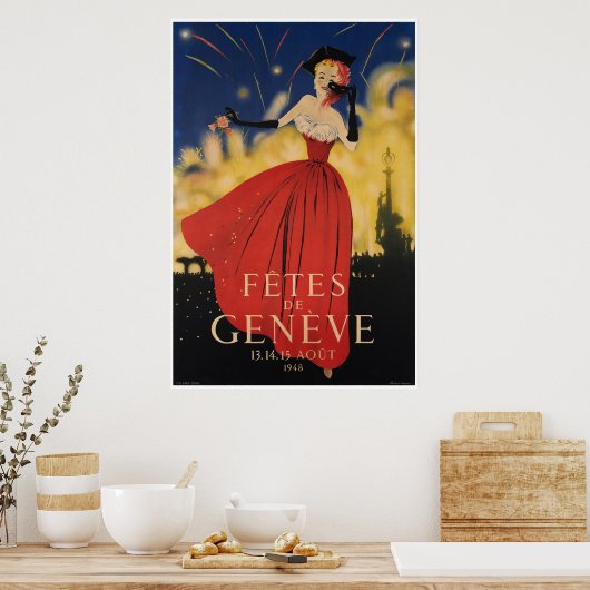 Fêtes de Genève Poster (Keuken)
