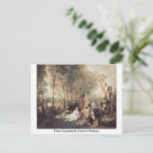 Fetes Galantes By Antoine Watteau Briefkaart (Staand voorkant)