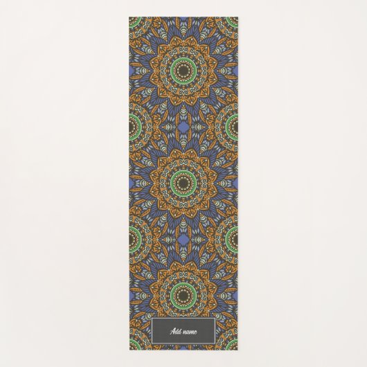 Fethers of Life Mandala patroon retro aangepaste n Yogamat (Voorkant)