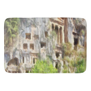 Fethiye Ancient Lycian Tombs Waterverf Badmat