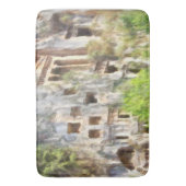 Fethiye Ancient Lycian Tombs Waterverf Badmat (Voorkant Verticaal)