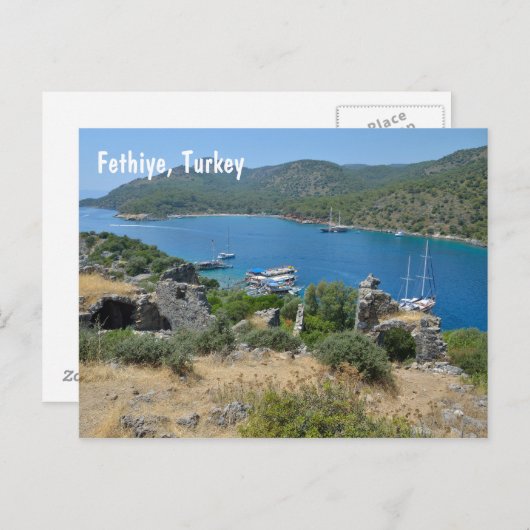 Fethiye, Turkije Briefkaart (Voorkant / Achterkant)