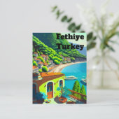 Fethiye Turkije Reis Postkaart Kunst, Fethiye Turk (Staand voorkant)