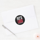 Fet's Geluk Je Las Dat Verkeerd Grappige Quote Ronde Sticker (Envelop)