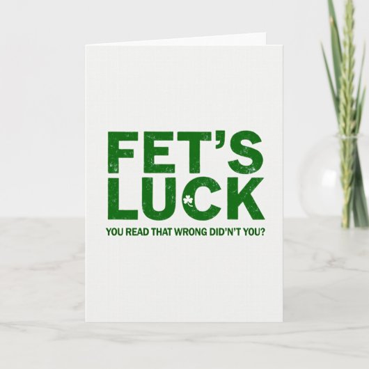 Fets Luck heeft die kaart verkeerd gelezen (Voorkant)