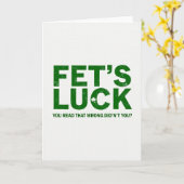 Fets Luck heeft die kaart verkeerd gelezen (Gele Bloem)