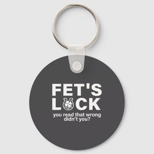 Fet's Luck St Patricks Iers Sleutelhanger (Voorkant)
