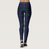 Fettes College Green Blue Tartan Leggings (Achterkant)