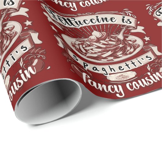 Fettuccine is de Fancy neef van Spaghetti Cadeaupapier (Rol Hoek)