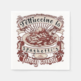 Fettuccine is de Fancy neef van Spaghetti Servet