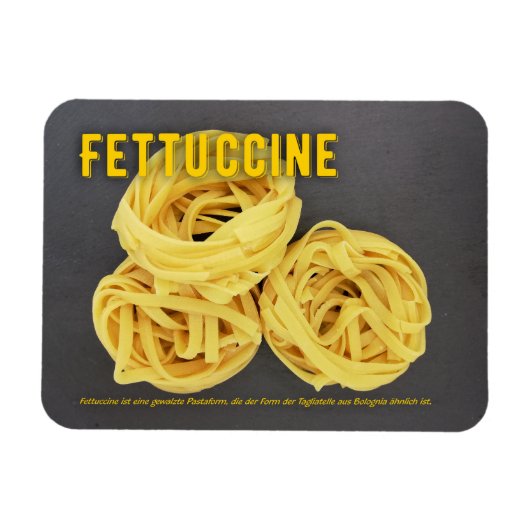 Fettuccine Italienisches Restaurant Rezept zutat Magneet (Horizontaal)