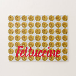 Fettuccine Pasta Noodle Pattern for Food Lover Legpuzzel