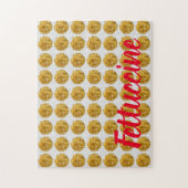 Fettuccine Pasta Noodle Pattern for Food Lover Legpuzzel (Verticaal)