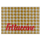 Fettuccine Pasta Noodle Pattern for Food Lover Snijplank (Voorkant)