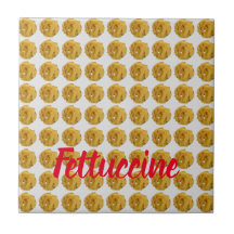 Fettuccine Pasta Noodle Pattern for Food Lover