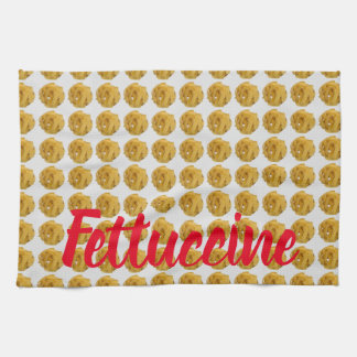 Fettuccine Pasta Noodle Pattern for Food Lover Theedoek