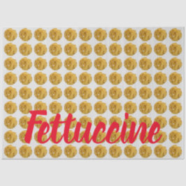 Fettuccine Pasta Noodle Pattern for Food Lover Tissuepapier