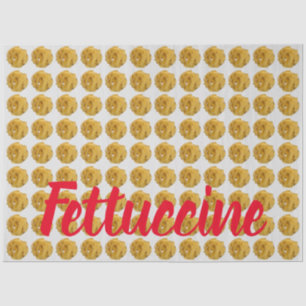 Fettuccine Pasta Noodle Pattern for Food Lover Tissuepapier