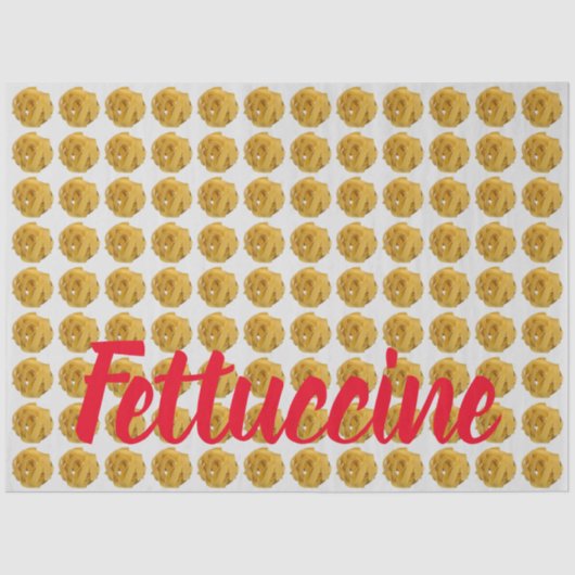 Fettuccine Pasta Noodle Pattern for Food Lover Tissuepapier (Voorkant)