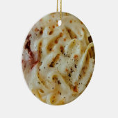Fettuccini Pasta Funny Food Keramisch Ornament (Rechts)