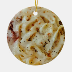 Fettuccini Pasta Funny Food Keramisch Ornament