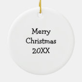 Fettuccini Pasta Funny Food Keramisch Ornament (Achterkant)