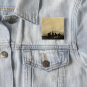 Feudal Ruins Vierkante Button 5,1 Cm (In situ)