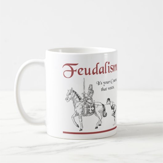 Feudalisme - Het is jouw graaf die stemt Koffiemok (Links)