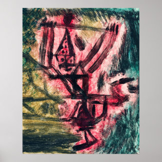 Feuer Clown I (Fire Clown) (1921) door Paul Klee Poster