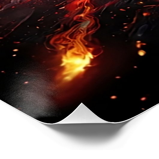  Feuer und Eis Poster | Abstrakte Kunst für modern (Hoek)