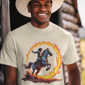 Feuerkreis Cowboy Reiter T-shirt