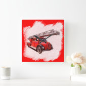 Feuerwehr-Drehleiterwagen Vierkante Klok (Huis)