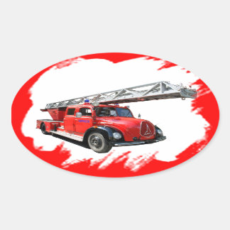 Feuerwehr Ovale Sticker