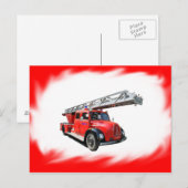Feuerwehr-Postkarte Briefkaart (Voorkant / Achterkant)