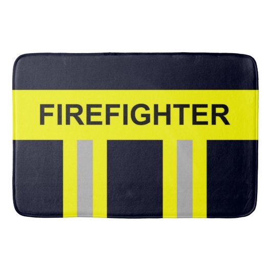 Feuerwehr Symbol Uniform Blau Badematte Badmat (Voorkant)