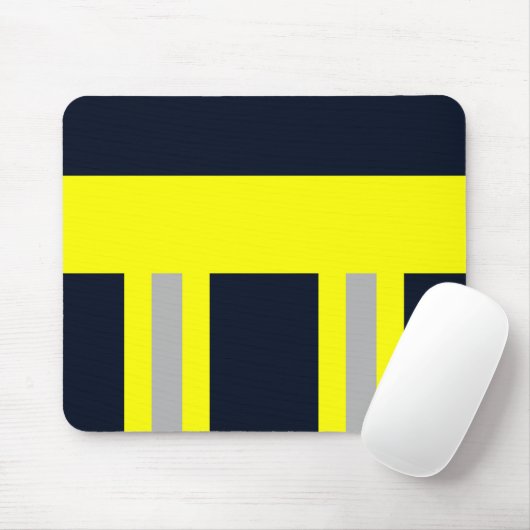 Feuerwehr Symbol Uniform Blau Mousepad Muismat (Met muis)