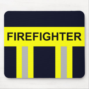 Feuerwehr Symbol Uniform Blau Mousepad Muismat