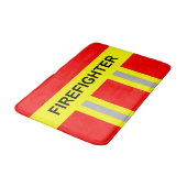 Feuerwehr Symbol Uniform Rot Badematte Badmat (Gekanteld)
