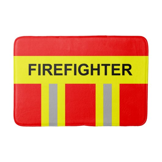 Feuerwehr Symbol Uniform Rot Badematte Badmat (Voorkant)