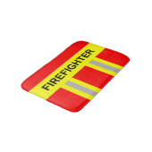 Feuerwehr Symbol Uniform Rot Badematte Badmat (Gekanteld)