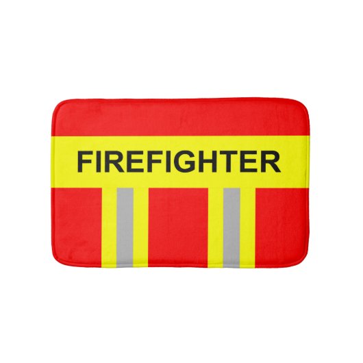 Feuerwehr Symbol Uniform Rot Badematte Badmat (Voorkant)