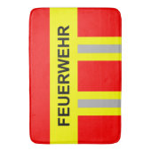 Feuerwehr Symbol Uniform Rot Badmat (Voorkant Verticaal)